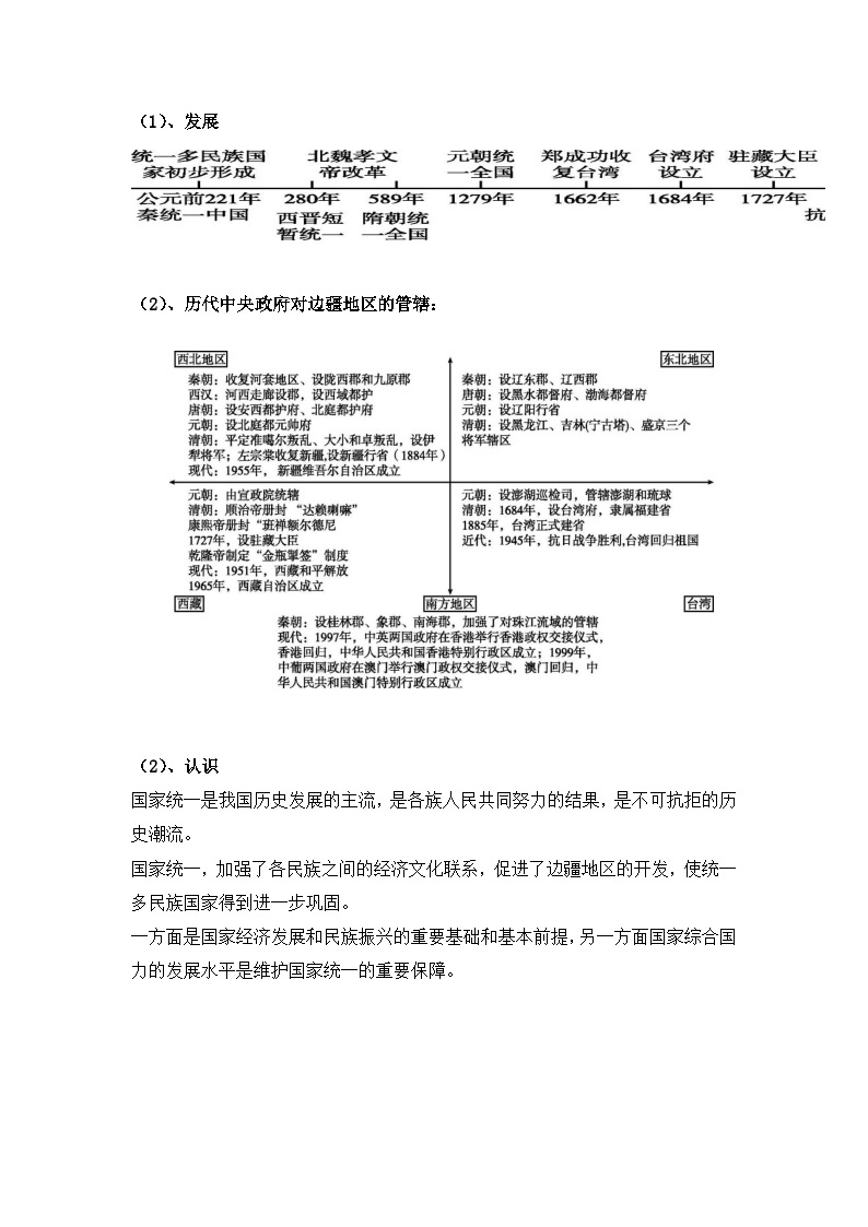 【期末划重点】部编版历史七年级下册 全册高频考点梳理汇总（教师版+答案版）03