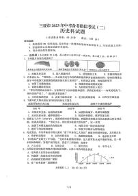 2023年海南省三亚市中考备考模拟考试历史试题