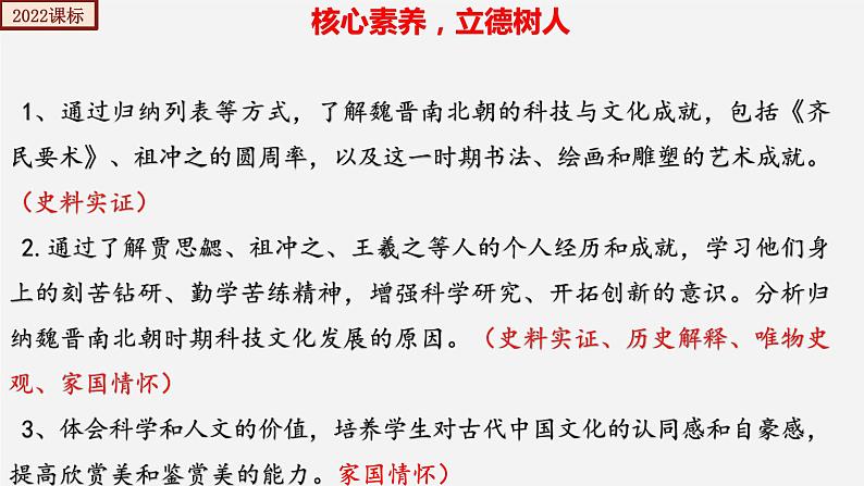 【人教部编版】七上历史   第20课 魏晋南北朝的科技与文化 (课件+素材）03