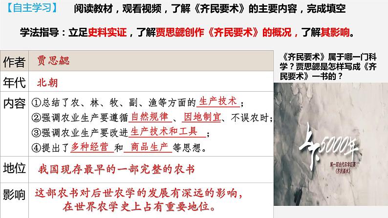 【人教部编版】七上历史   第20课 魏晋南北朝的科技与文化 (课件+素材）06