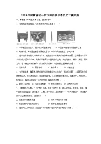 2023年河南省驻马店市泌阳县中考历史三模试卷（含解析）