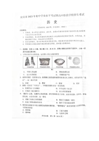 2023年四川省宜宾市中考历史真题