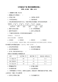 吉林省2022_2023学年七年级下学期期末仿真模拟历史试卷二