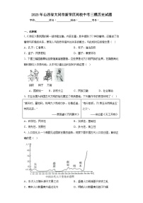 2023年山西省大同市新荣区两校中考三模历史试题（含答案）