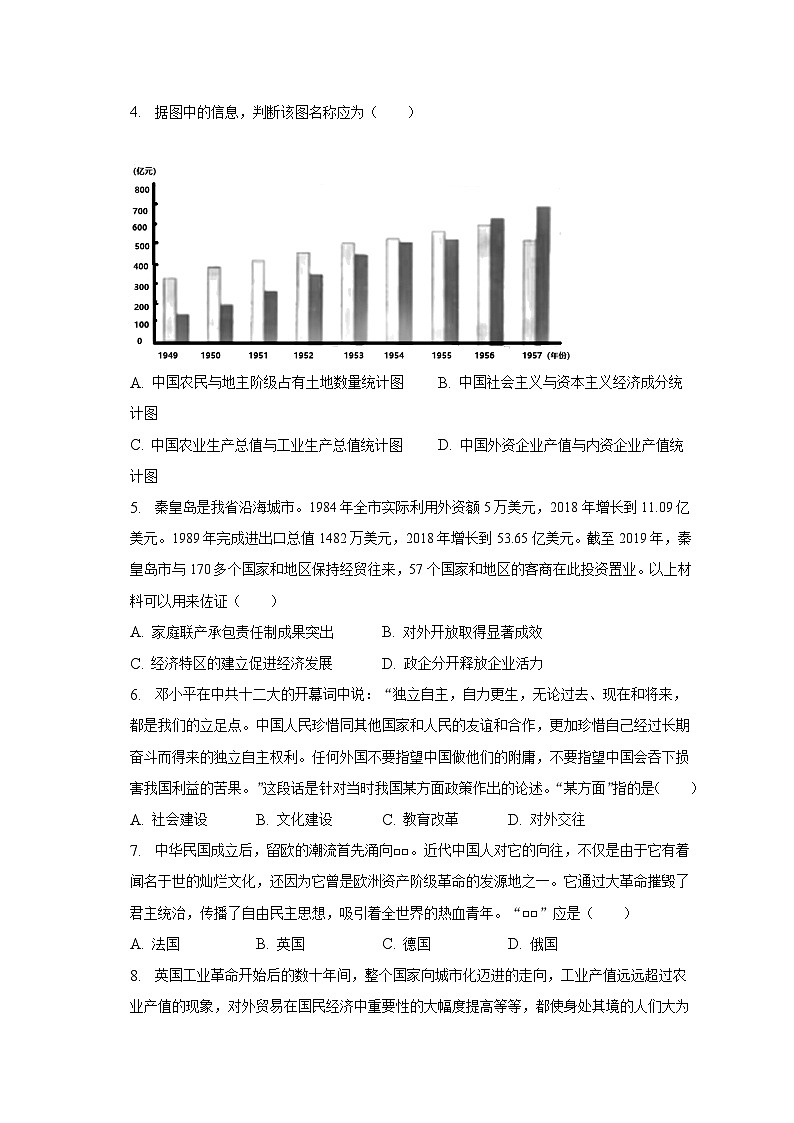 2023年河北省中考历史试卷（含解析）第2页