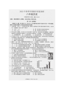 广西壮族自治区来宾市忻城县民族中学2022--2023学年部编版八年级历史下学期期末试题