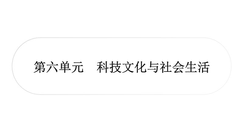 中考历史复习中国现代史第六单元科技文化与社会生活教学课件01