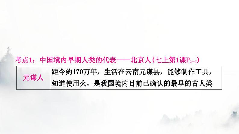 中考历史复习中国古代史第一单元史前时期：中国境内早期人类与文明的起源教学课件07