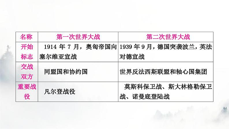 中考历史复习热点专题五两次世界大战和20世纪政治格局的演变教学课件05