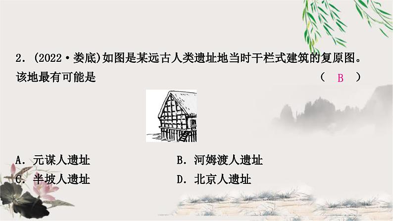 中考历史复习中国古代史第一单元史前时期：中国境内早期人类与文明的起源作业课件03