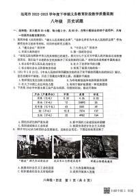 广东省汕尾市2022-2023学年部编版八年级历史下学期期末试卷