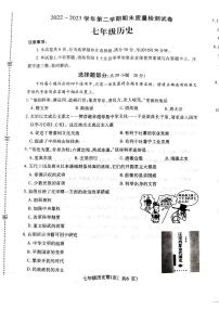 河南省平顶山市叶县2022-2023学年七年级下学期期末历史试题