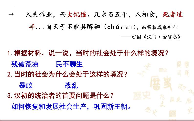 2023-2024学年部编版历史七年级上册 第11课  西汉建立和“文景之治”课件05