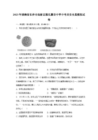 2023年湖南省长沙市高新区雅礼麓谷中学中考历史全真模拟试卷（含解析）