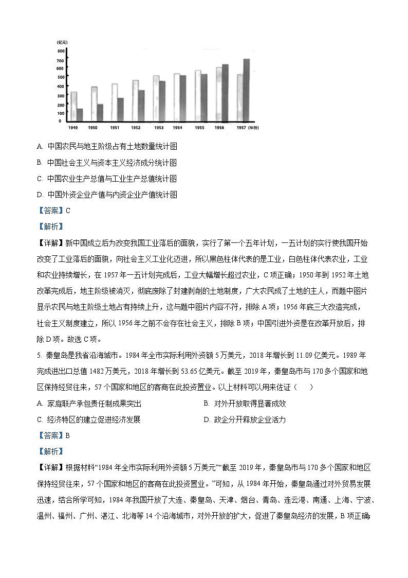 2023年河北省中考历史真题（解析版）03