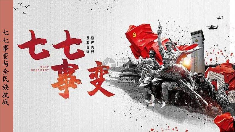 人教版历史八上 第19课 七七事变的全民族抗战（课件PPT）04