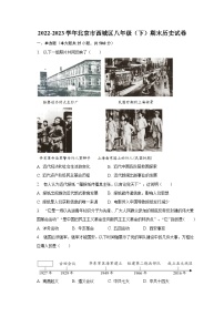 2022-2023学年北京市西城区八年级（下）期末历史试卷（含解析）