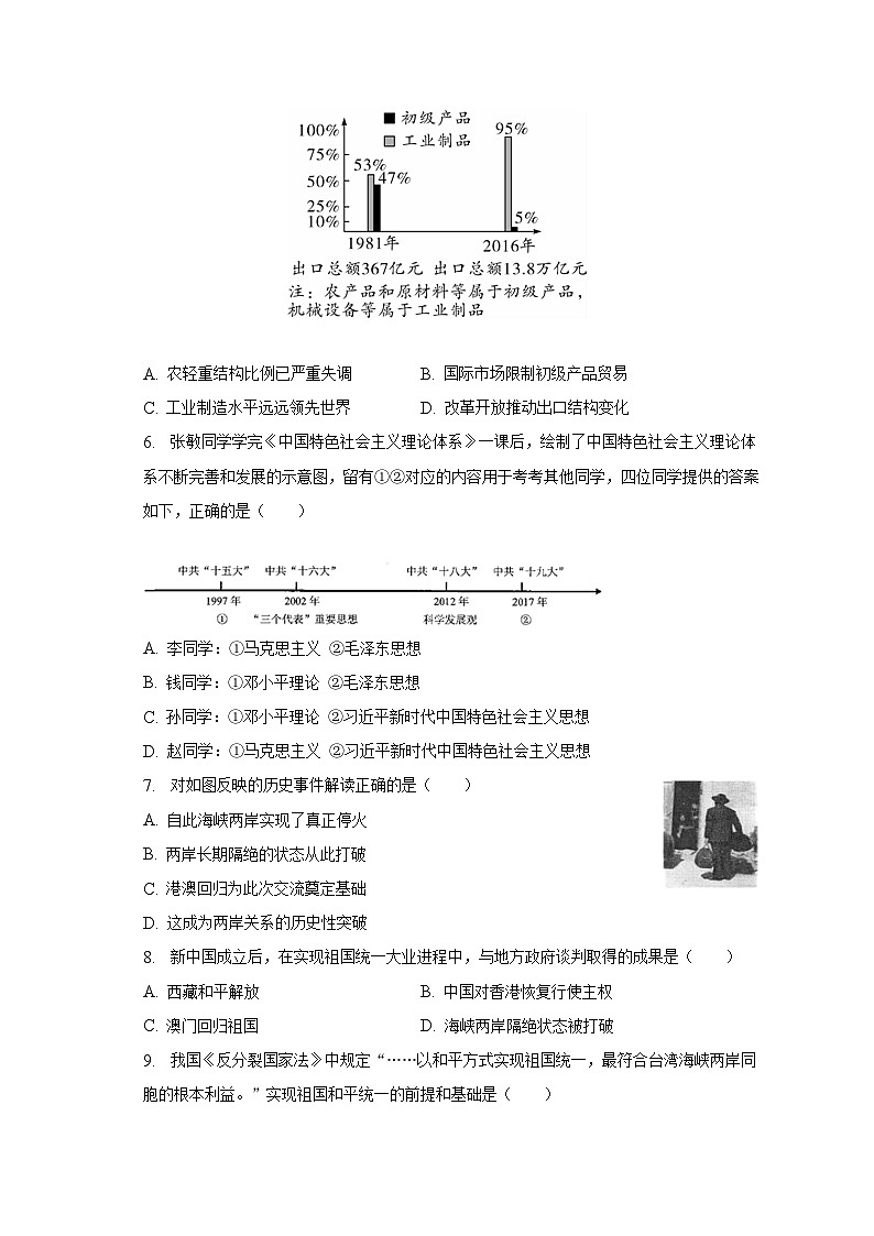2022-2023学年广西南宁市青秀二中八年级（下）期末历史试卷（含解析）02