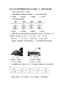 2022-2023学年河南省平顶山市七年级（下）期末历史试卷（含解析）