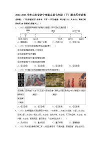 2022-2023学年山东省济宁市梁山县七年级（下）期末历史试卷