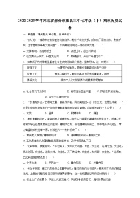 2022-2023学年河北省邢台市威县三中七年级（下）期末历史试卷（含解析）