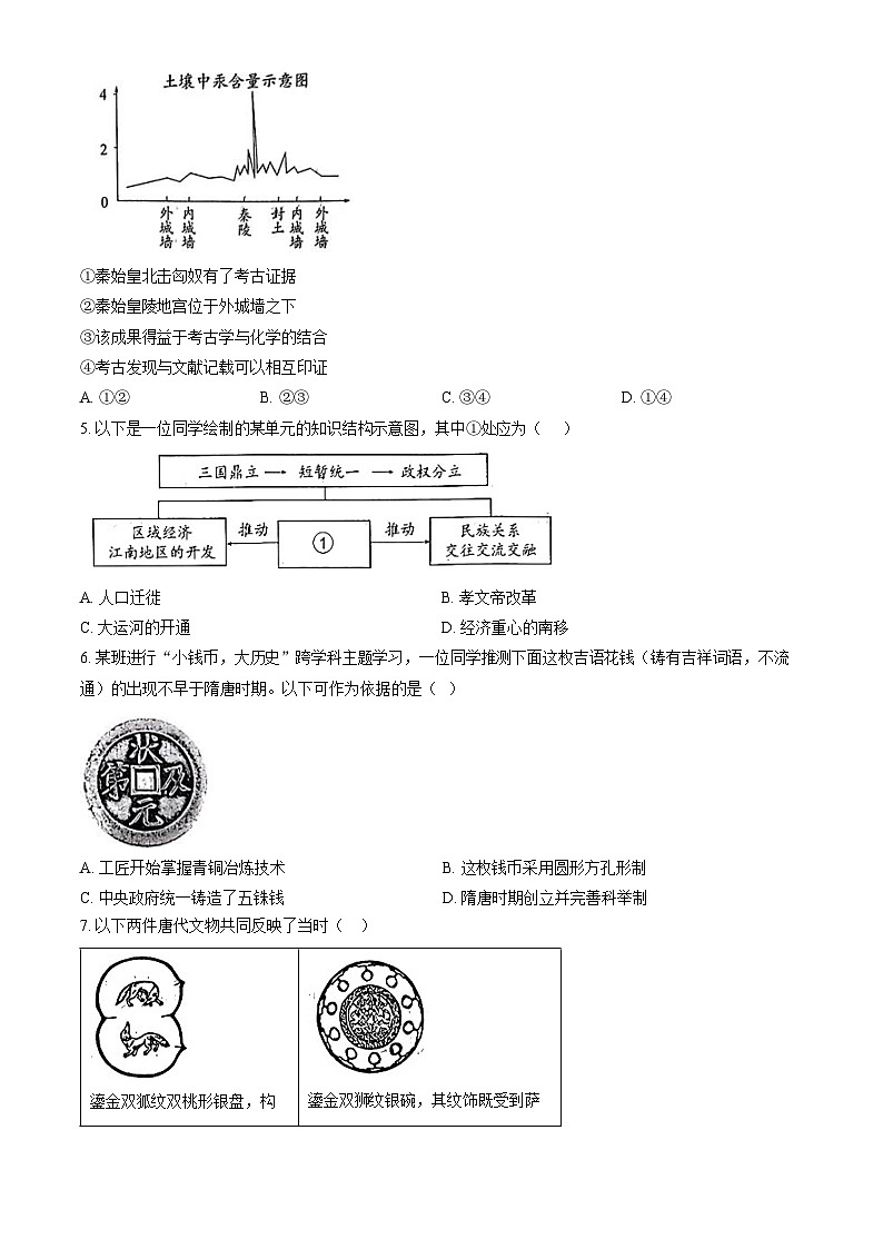 2023年北京中考真题历史试卷及答案解析02