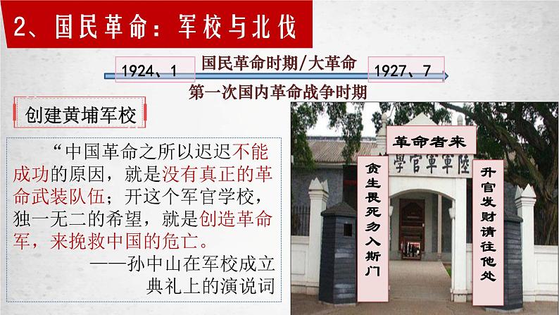 2023-2024学年部编版八年级历史上册 第15课  国共合作与北伐战争 课件第8页