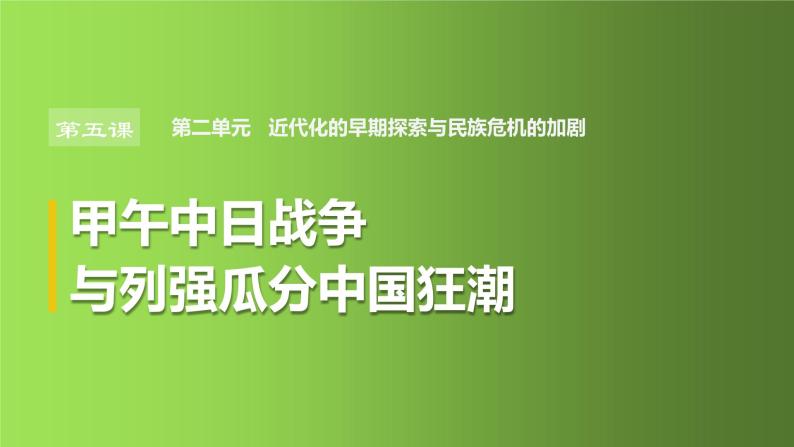 《甲午中日战争与列强瓜分中国狂潮》教学专用课件02