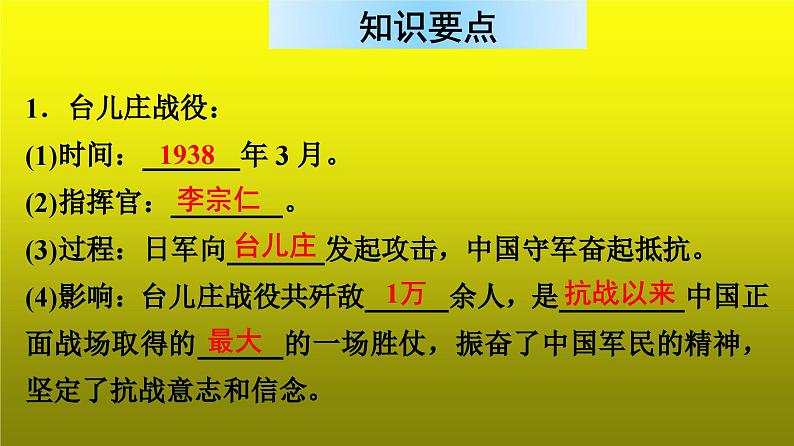 《正面战场的抗战》公开课教学一等奖课件第7页