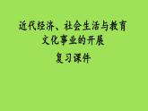 《近代经济、社会生活与教育文化事业的发展》复习专用课件