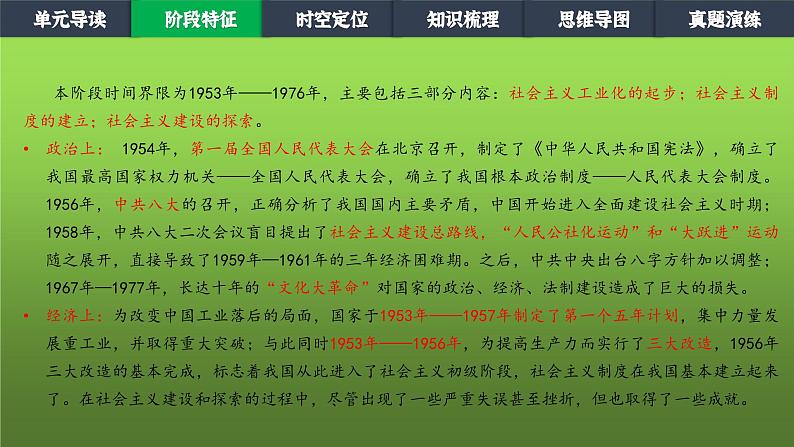 《社会主义制度的建立与社会主义建设的探索》单元教学小结课件PPT第3页