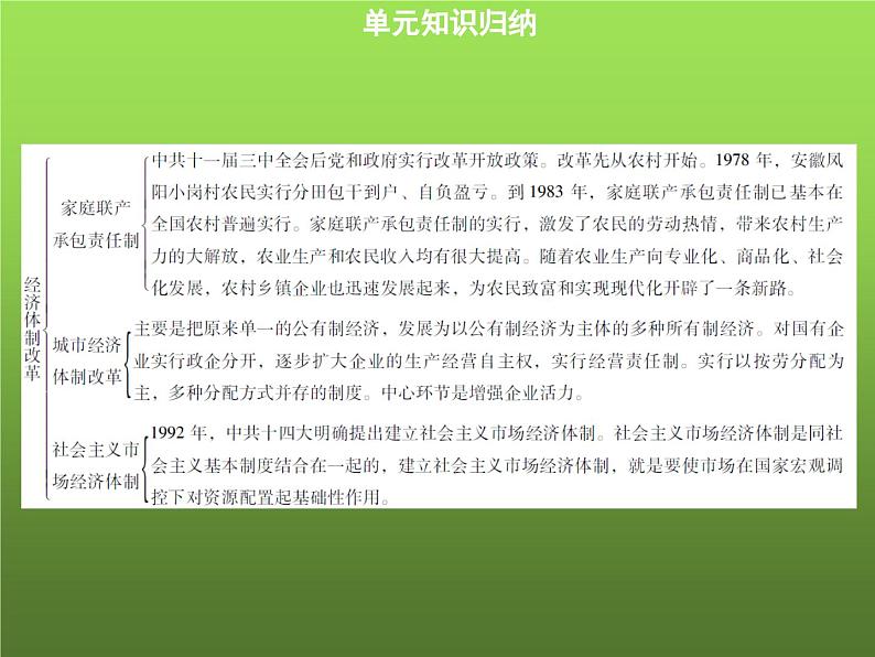 《中国特色社会主义道路》单元复习小结课件02