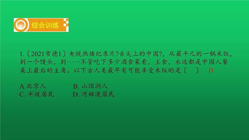 《史前时期：中国境内早期人类与文明的起源》教学复习课件第7页