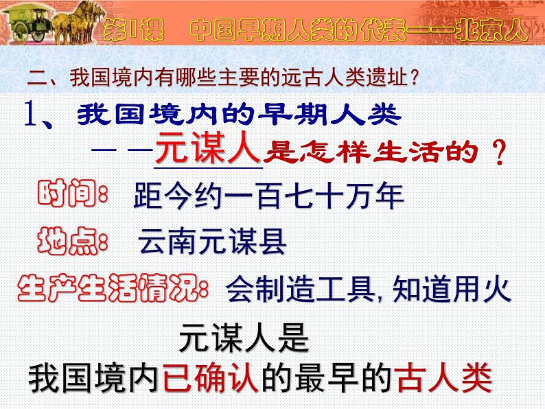 《中国早期人类的代表——北京人》优课教学课件第4页