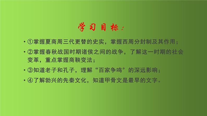 部编版七年级历史上册第二单元早期国家与社会变革复习课件第4页