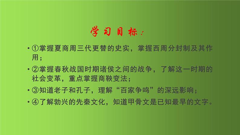 部编版七年级历史上册第二单元早期国家与社会变革复习课件第4页