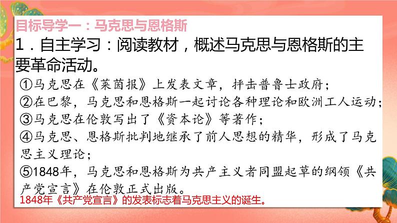 人教部编版历史九年级上册21.《马克思主义的诞生和国际共产主义运动的兴起》（课件PPT+教案+导学案）04