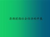 《清朝前期社会经济的发展》同课异构一等奖课件