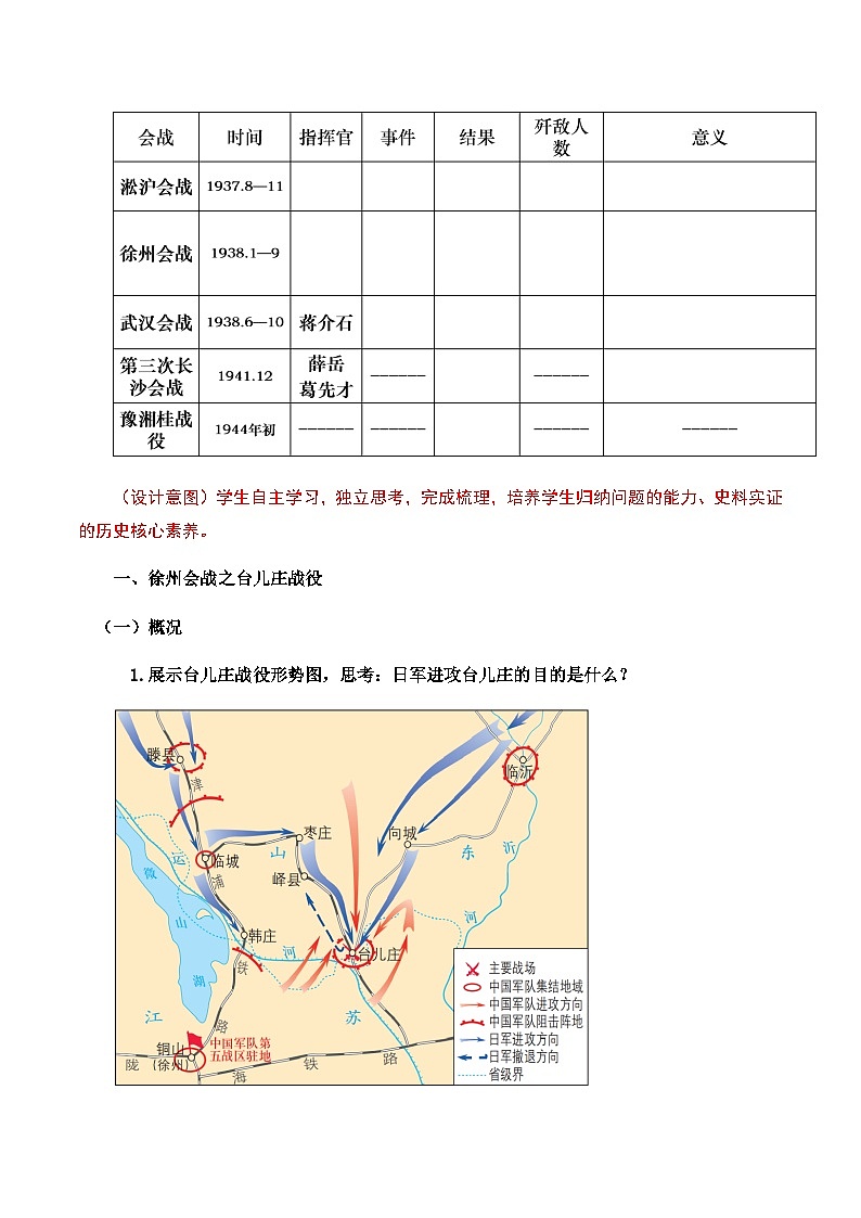 第20课 正面战场的抗战 课件+导学案+教学设计+分层设计03