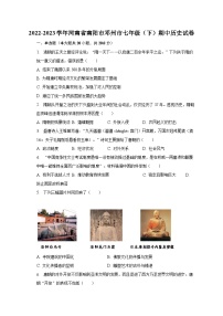 2022-2023学年河南省南阳市邓州市七年级（下）期中历史试卷（含解析）