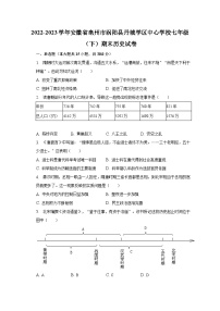 2022-2023学年安徽省亳州市涡阳县丹城学区中心学校七年级（下）期末历史试卷-普通用卷