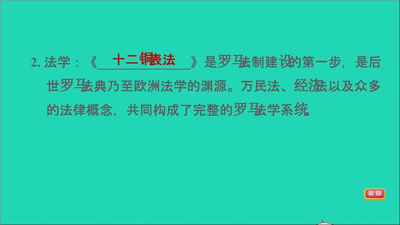 历史人教版九年级上册同步教学课件第2单元古代欧洲文明第6课希腊罗马古典文化2第8页