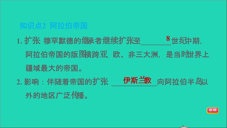 历史人教版九年级上册同步教学课件第4单元封建时代的亚洲国家第12课阿拉伯帝国2第6页