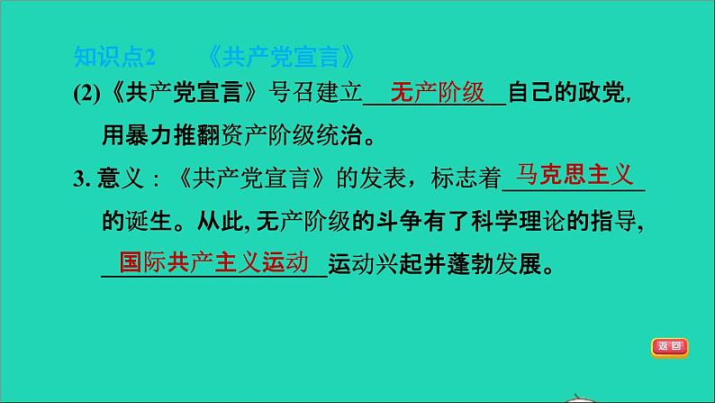 历史人教版九年级上册同步教学课件第7单元工业革命和国际共产主义运动的兴起第21课马克思主义的诞生和国际共产主义运动的兴起1第8页