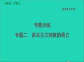 历史人教版九年级上册同步教学课件期末专题复习专题训练二资本主义制度的确立