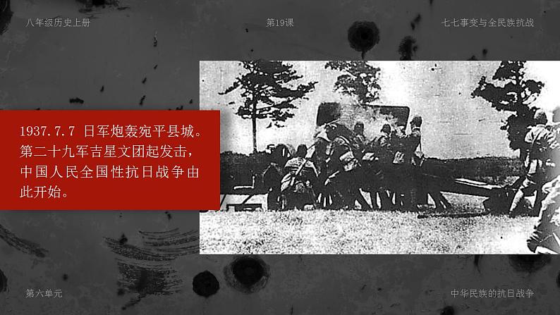 人教部编版八年级上册 第19课 七七事变与全民族抗战 课件05