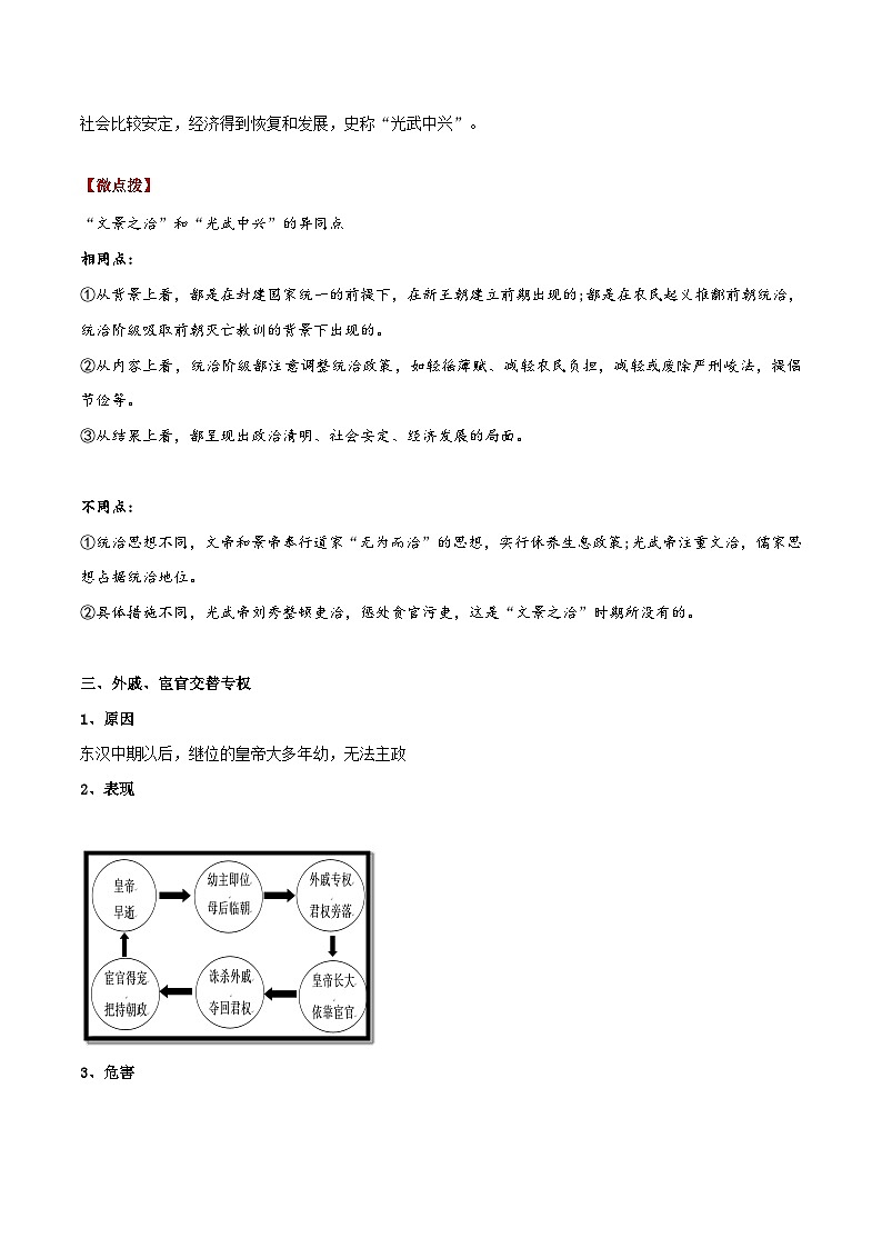【同步讲义】部编版历史七年级上册--第13课《东汉的兴衰》讲义（解析版）第2页