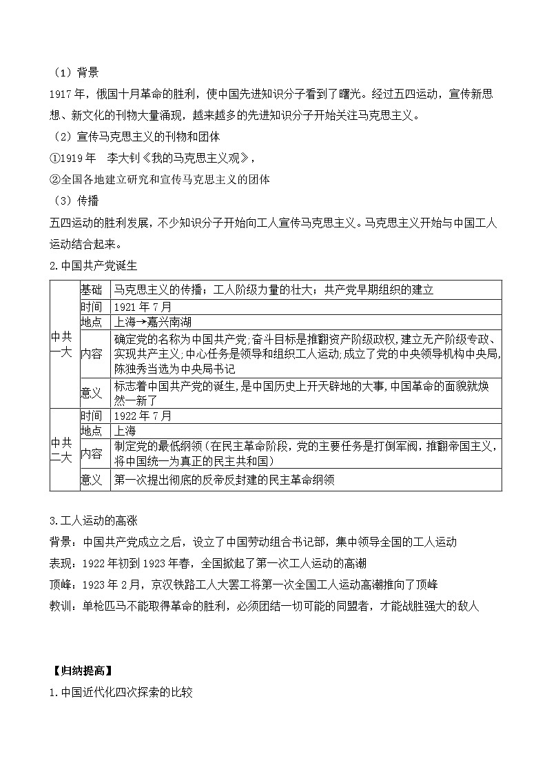 第四单元新民主主义革命的开始 课件讲义03
