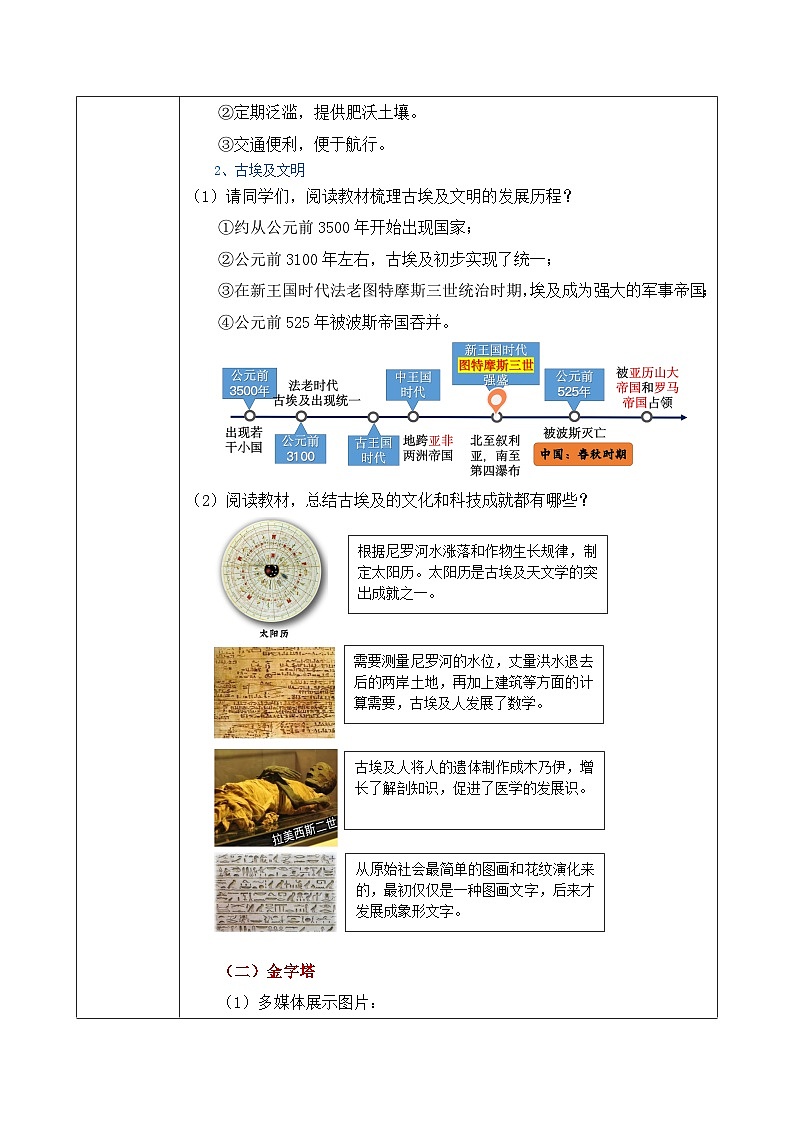 第1课《古代埃及》课件+教案+同步练习03
