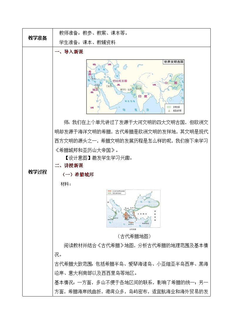 第4课《希腊城邦和亚历山大帝国》课件+教案+同步练习02